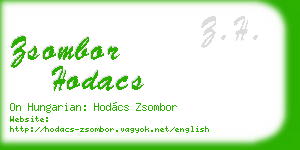 zsombor hodacs business card